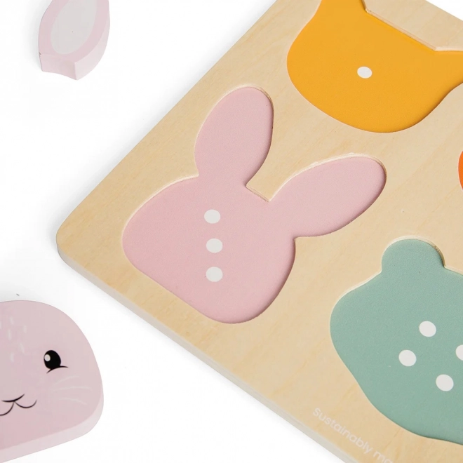 Houten inlegpuzzel met tellen Bigjigs Toys