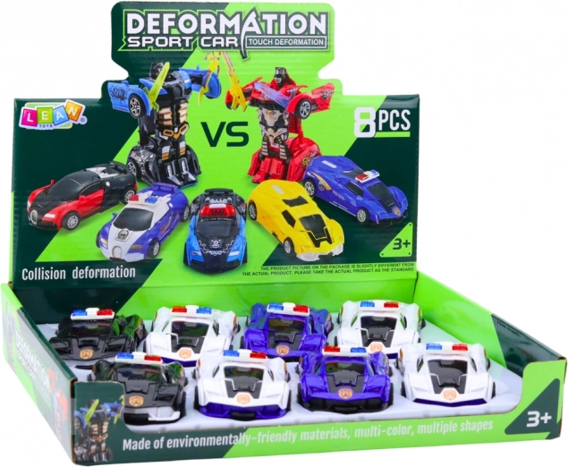 Auto robot 2v1 sportieve politieauto