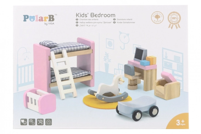 Houten kinderkamer