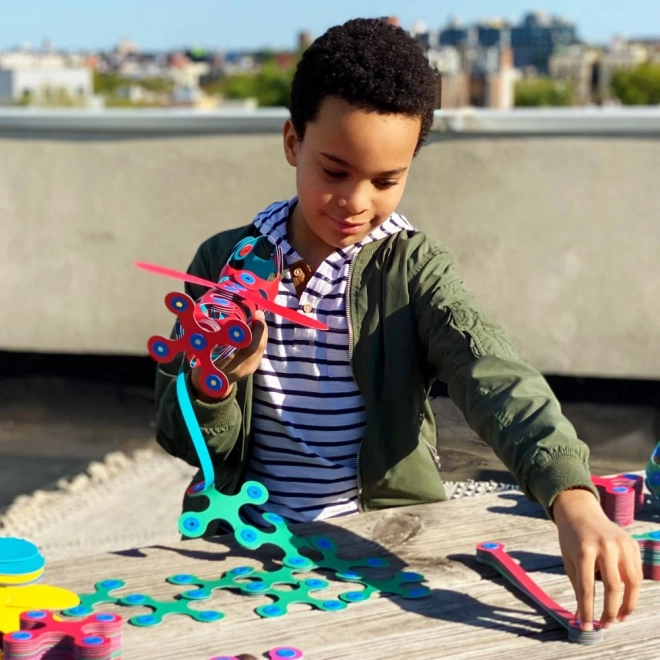 Regenboog magnetische puzzel Clixo, 42 stukjes