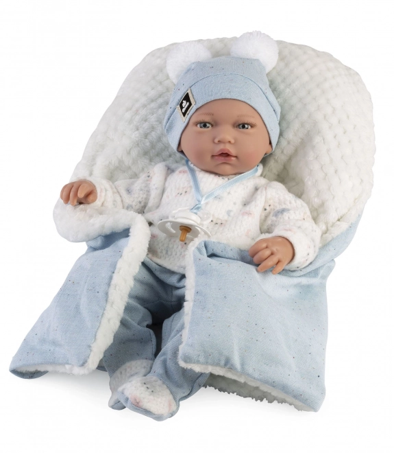 Guca 885 ADRI - realistische baby pop met een zacht stoffen lichaam - 38 cm