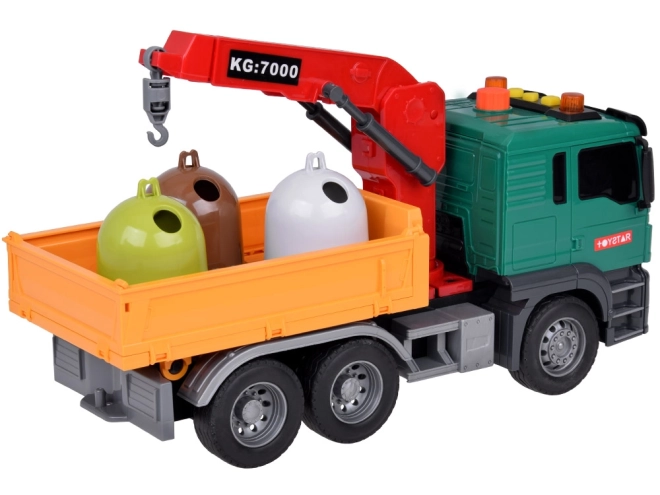Educatieve vuilniswagen met containers Toytar