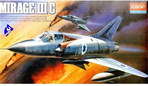 Kunststof bouwpakket vliegtuig DASSAULT MIRAGE IIIC 1:48 van ACADEMY