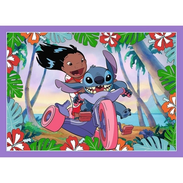 Puzzel Lilo & Stitch 4v1 Gekke dag Trefl