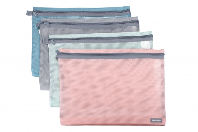 Mapje met ritssluiting 30x23 cm in verschillende kleuren