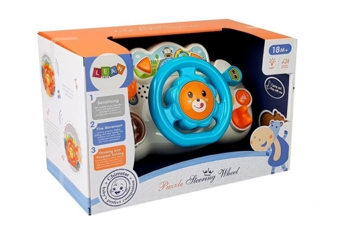 Interactief educatief stuur Baby Blue