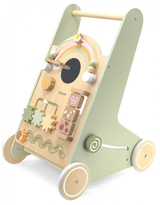 PolarB olijfkleurige educatieve loopwagen