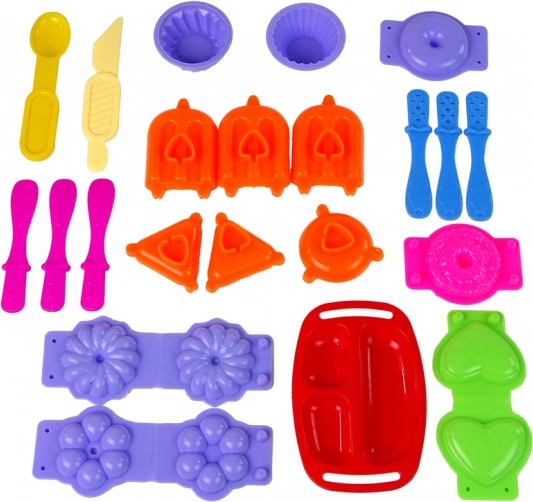 Rijke set accessoires en vormpjes