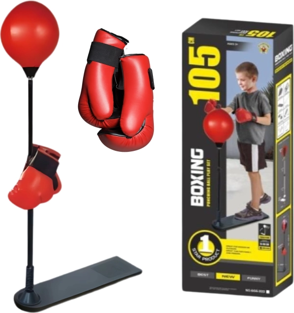 Woopie Kinder Boksset Staande Bokspeer Verstelbaar 70-105 cm