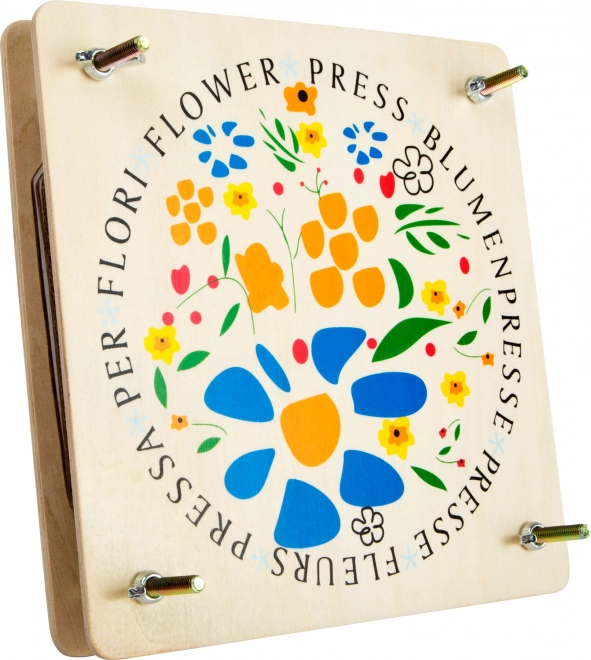 Kleine Voet Houten Bloemenpers