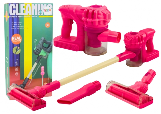 Kinder steelstofzuiger + lichten, geluiden - roze