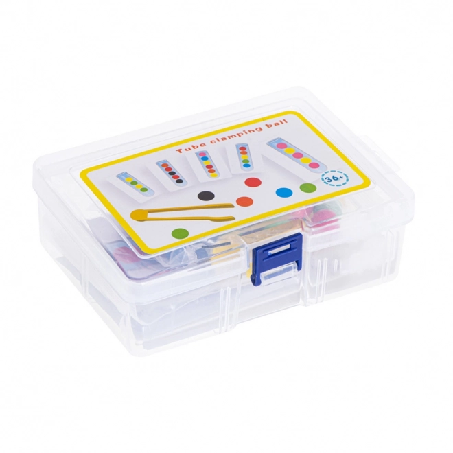 Educatieve puzzel - kleurrijke montessoriballetjes