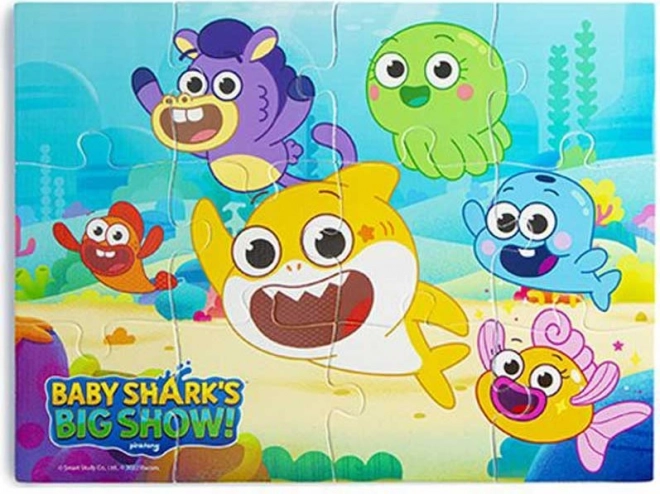 NICKELODEON Badpuzzel Baby Shark 12 stukken