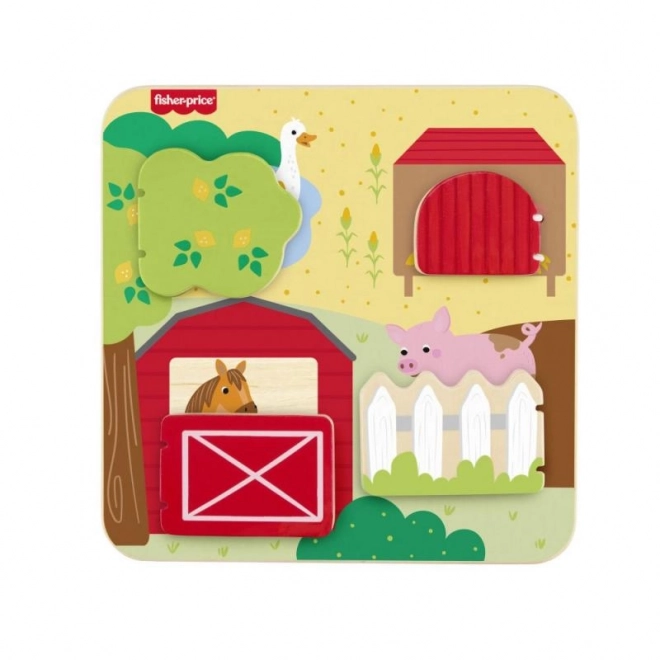Fisher-Price houten verstopspel met dieren