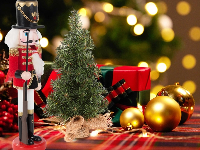 Houten notenkraker soldaat - Kerstdecoratie