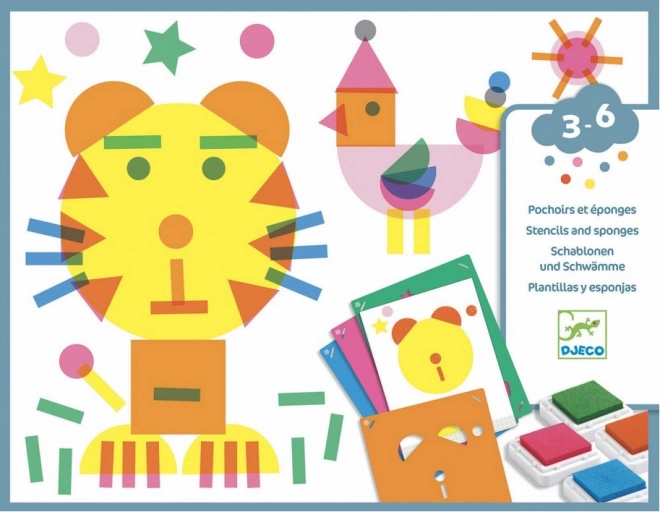 DJECO Creatieve set met stempels Dieren