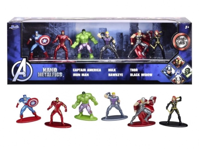 Metalen figuren JADA MARVEL AVENGERS, 6 stuks, 4 cm