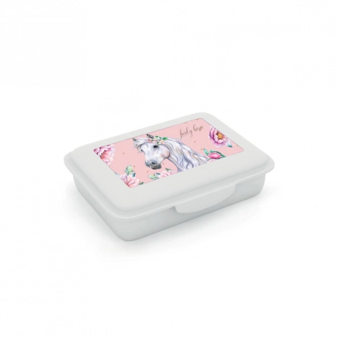 Lunchbox met vakje paard Romantic