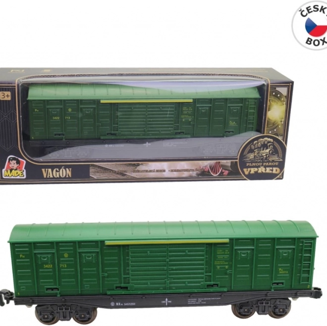 Groene gesloten wagon 25 cm