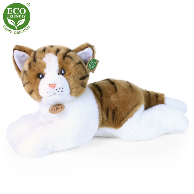 Pluchen kat liggend 50 cm ECO-VRIENDELIJK