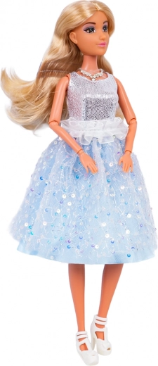 Glinsterende jurk en elegante accessoires