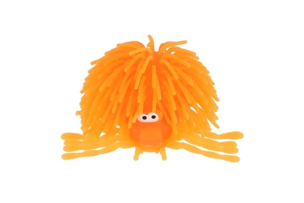 Stressbal spin antistress siliconen 10 cm op batterijen met licht 6 kleuren in zakje 16 stuks in doos
