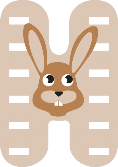 Vrolijk ontwerp met konijn