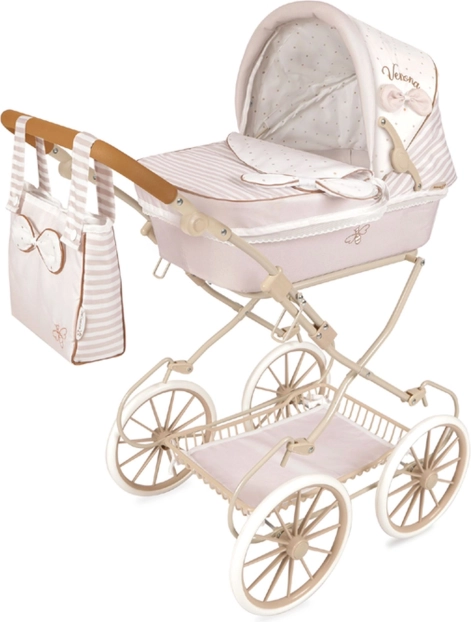 deCuevas opvouwbare poppenwagen met tas Verona, hoogte duwbeugel 52–81 cm