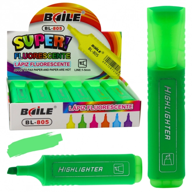 Neon markeerstift intens groen