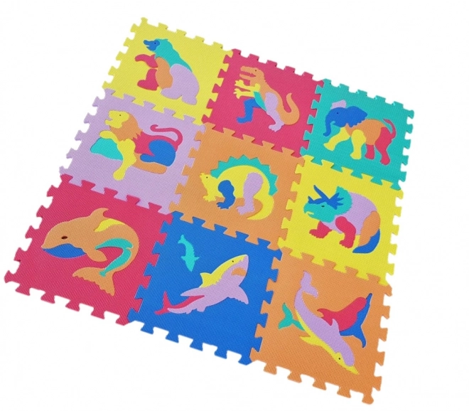 Schuimpuzzel dieren 9 stuks