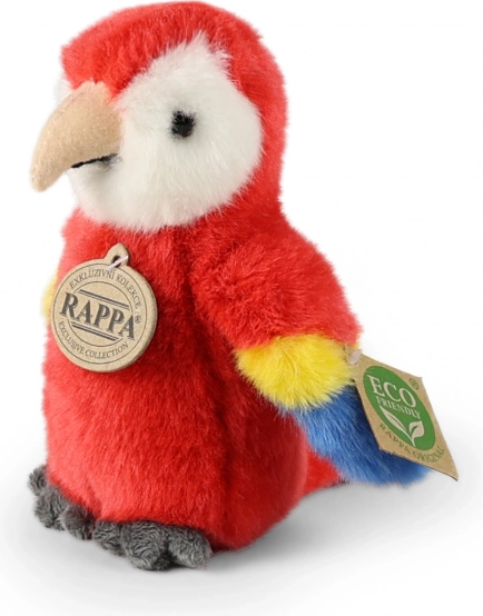 Pluche ara papegaai 16 cm rood ECO FRIENDLY – RAPPA