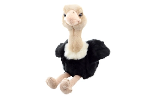 Pluche struisvogel 18 cm ECO-VRIENDELIJK
