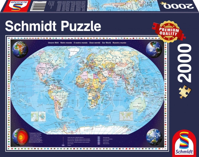 SCHMIDT Puzzel Onze Wereld 2000 Stukken