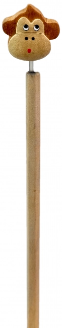 Houten Potlood met Apenhoofd