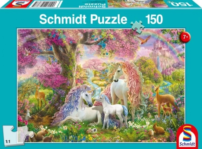 SCHMIDT Puzzel Bloemen en Eenhoorns 150 stukjes