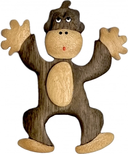 Houten koelkastmagneet – aap 2Kids Toys