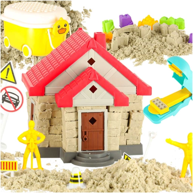 Creatieve kinderset met huisje en vormpjes 750 g