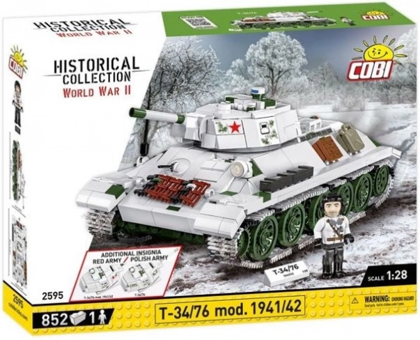 Constructieset Tank T-34/76 mod. 1941/42 - 852 stukjes
