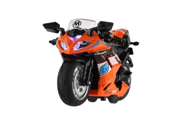 Racemotor met terugtrek-functie met licht en geluid