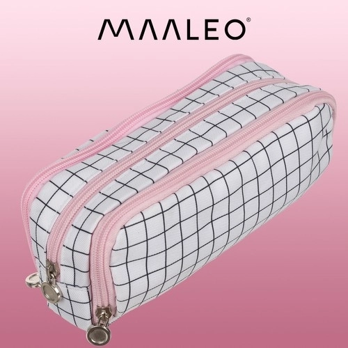 Driedubbele etui - geruite Maaleo24514