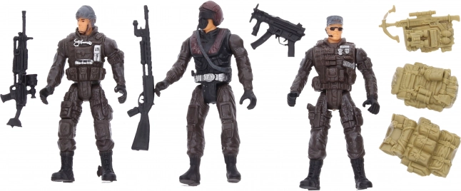 Set van figuren soldaten met accessoires