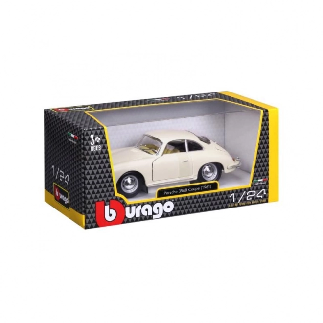 Bburago 1:24 Porsche 356B Coupé (1961) Ivoor