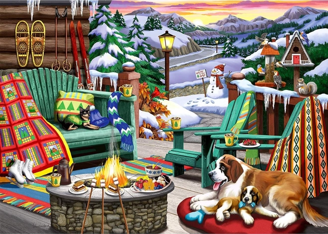 Puzzel 1000 stukjes Winterrust