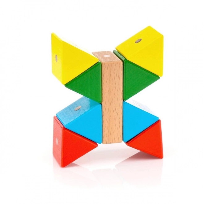 Houten magnetische blokken WABI 40 stuks