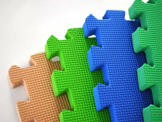 Kinder foam tapijt beige met randen