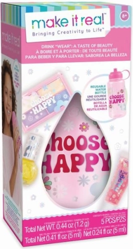 Cosmeticaset met waterfles voor kinderen