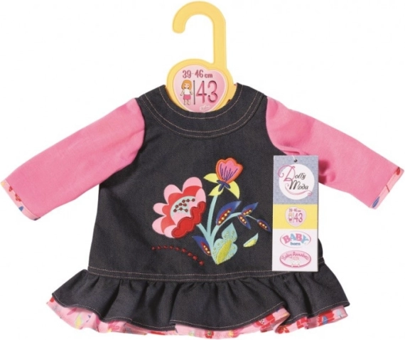 Dolly Moda spijkerjurkje, 43 cm