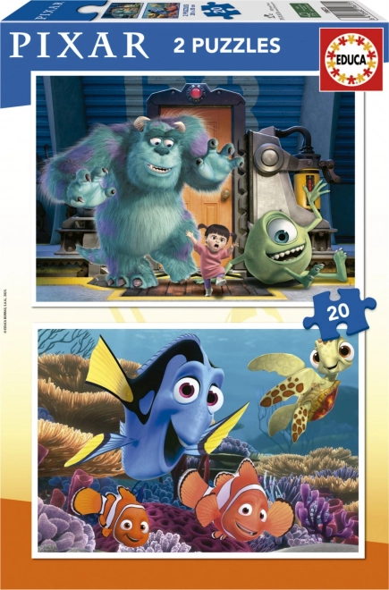Kinderpuzzel Disney Pixar 2x20 Stukjes