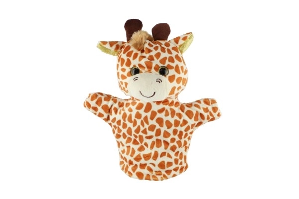 Pluchen handpop dier 24 cm