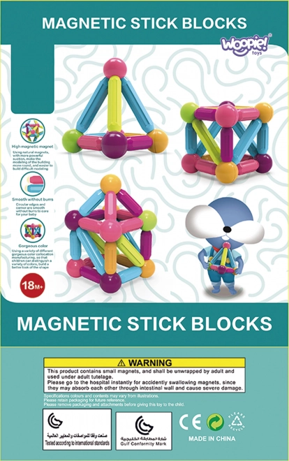 Woopie magnetische bouwsets educatief groot 28 stuks